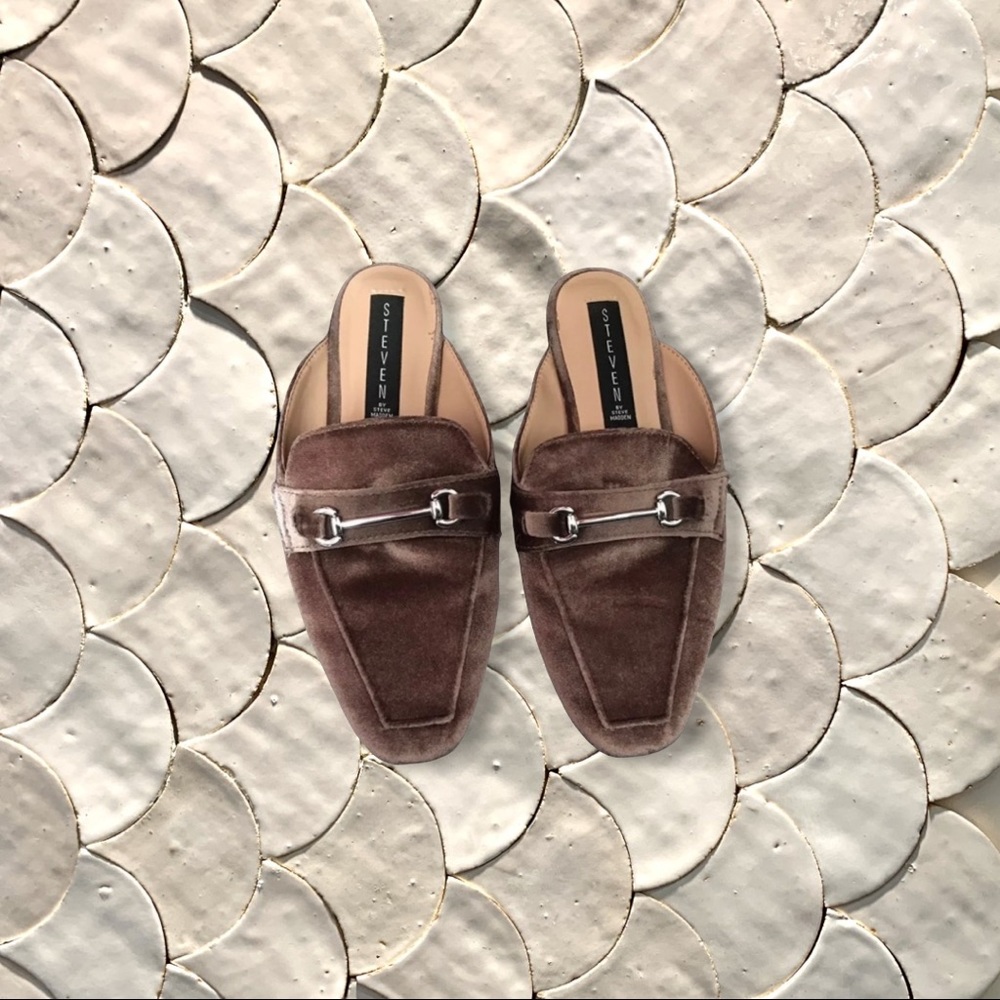 Steven Suede Mules